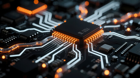 黑色电路板科技感