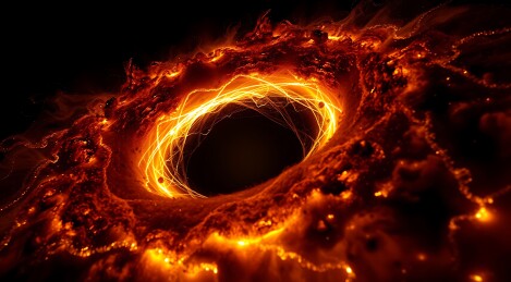 黑洞吞噬星辰之火