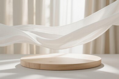 白布轻盈产品展示场景