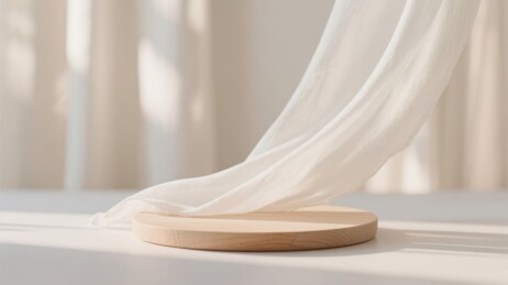 白布轻盈产品展示场景