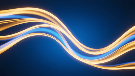 渐变曲线的深蓝背景设计