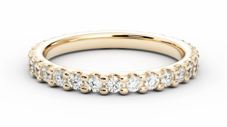 精致黄金镶钻婚戒