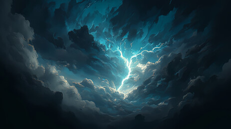 撕裂苍穹的闪电