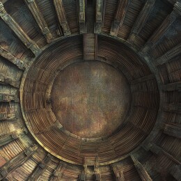 圆形建筑顶部的时钟