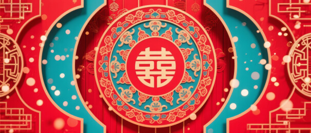 喜庆双囍图案