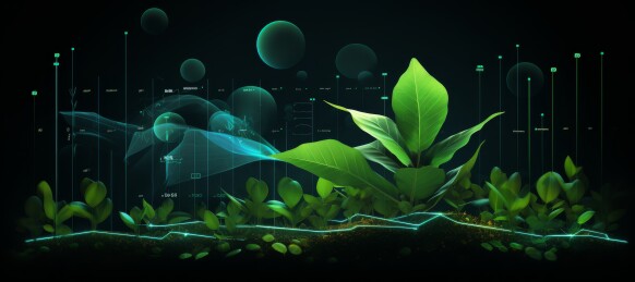 绿意盎然的新芽破土而出