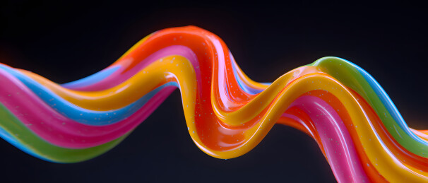 多彩液体喷溅旋转动感背景