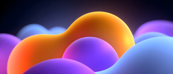 抽象三维图形融合渐变背景