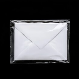 透明信封内的白色信封