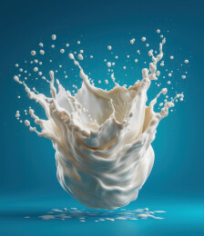 飞溅的牛奶元素