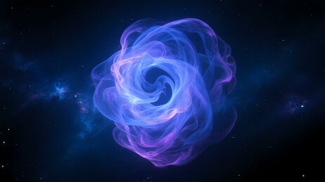 紫蓝漩涡气体宇宙星空