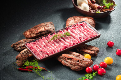一盘鲜切牛肉