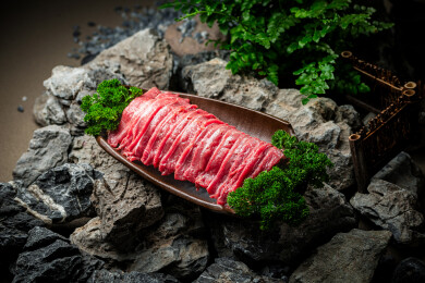 一盘鲜切牛肉