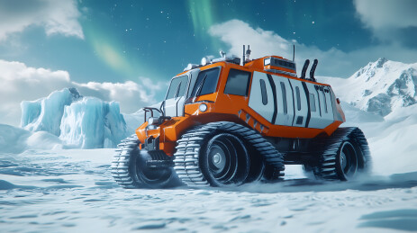 冰原科考雪地车