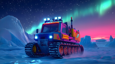 冰原科考雪地车