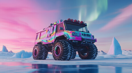 冰原科考雪地车