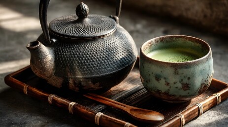 铁壶与抹茶