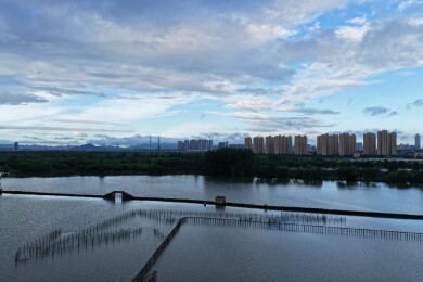 体味属于绍兴的碧湖蓝天昂桑湖上古避塘