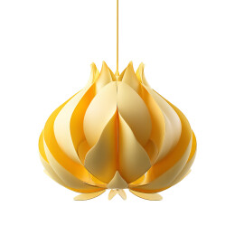 现代黄色花瓣造型装饰吊灯