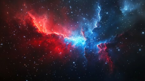 绚丽星云的宇宙奇观