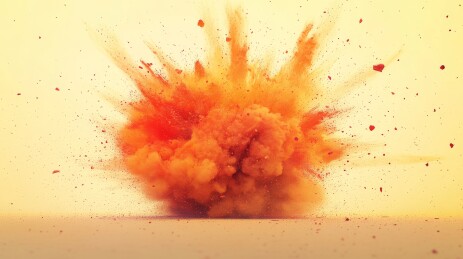 爆炸瞬间的能量释放