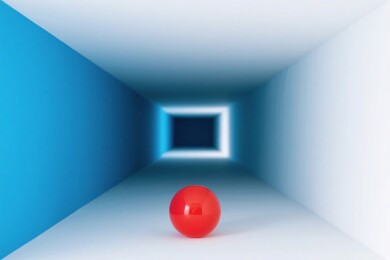 隧道红色小球场景