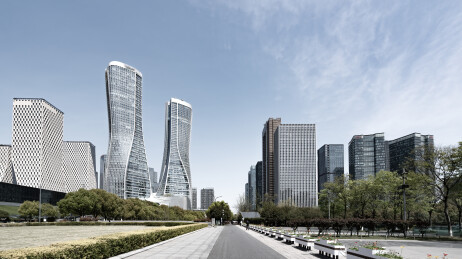 杭州金融区现代建筑景观
