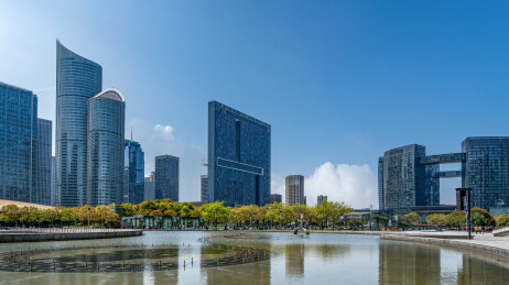 杭州金融区现代建筑景观