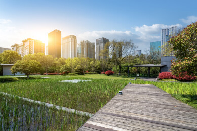 杭州金融区现代建筑景观