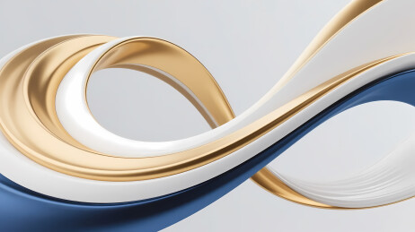 金白曲线浅灰背景设计