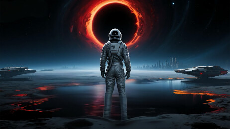 登月的太空宇航员