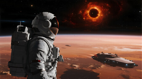 登月的太空宇航员