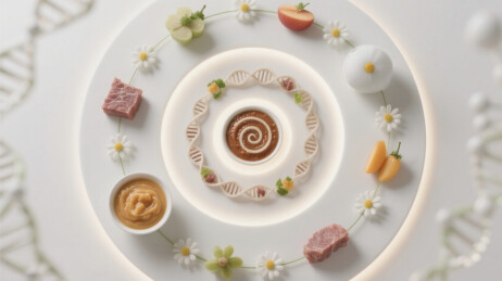 婴儿辅食分子料理风格创意餐盘摆饰​​