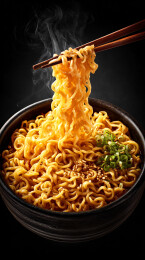 筷子上的诱人面条