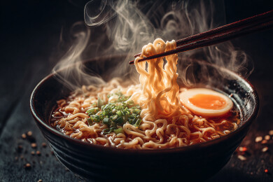 筷子上的诱人面条