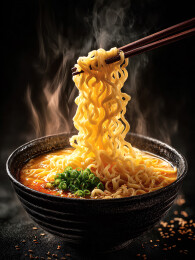 筷子上的诱人面条