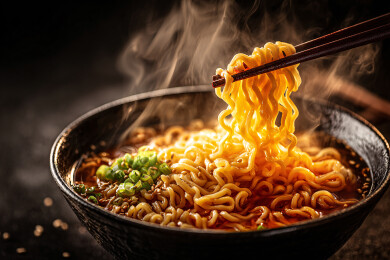 筷子上的诱人面条