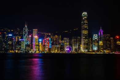 香港维多利亚港夜景