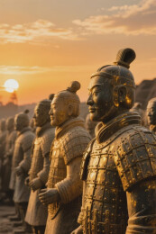 兵马俑列队