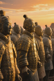 兵马俑列队