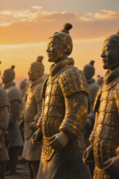兵马俑列队