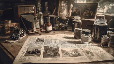 复古老旧发黄的英文报纸