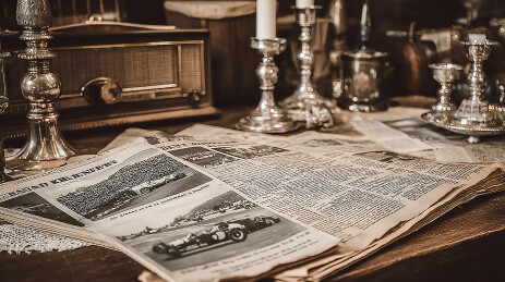 复古老旧发黄的英文报纸