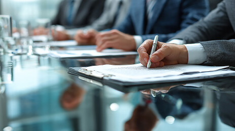 合同的商务会议的工作 