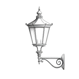 复古风格壁挂式街道灯笼