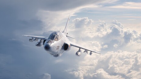 战斗机云层中飞行