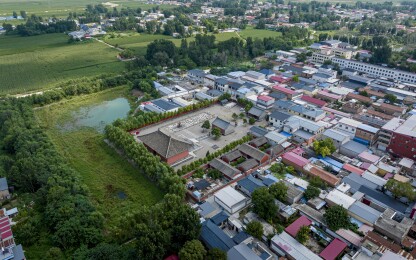 河北省保定市高碑店市开善寺航拍