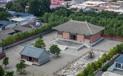 河北省保定市高碑店市开善寺航拍