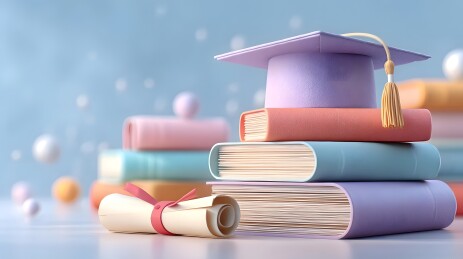 毕业季学位象征