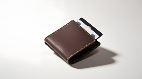 深棕卡包简约造型呈现